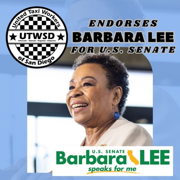 UTWSD endorses Barbara Lee for US Senate!